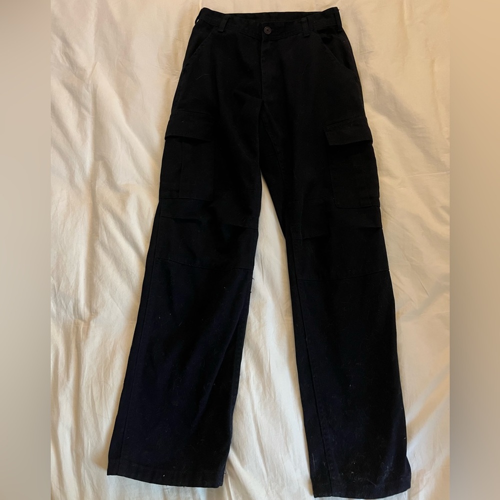 BRANDY MELVILLE dark blue/black baggy cargo pants